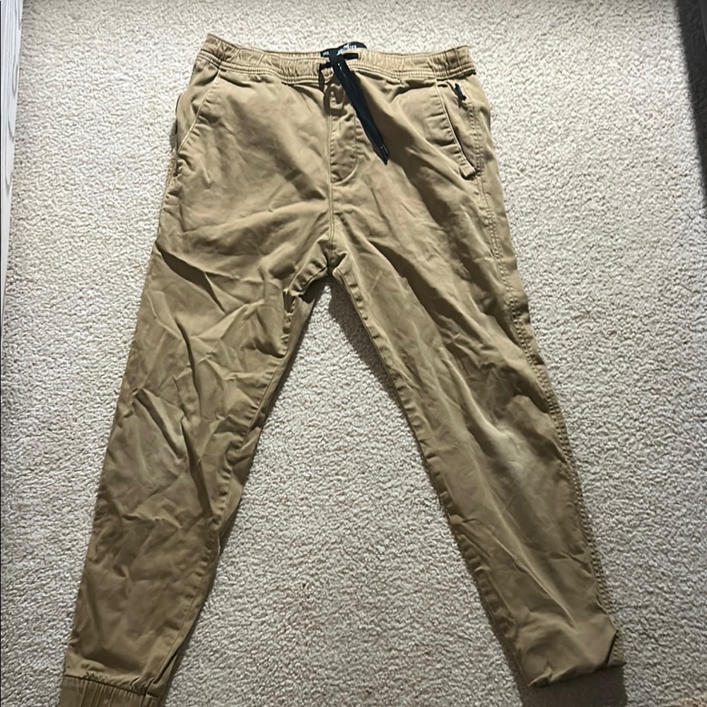Hollister Tan Chinos with Durable Fabric and Relaxed Fit
